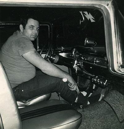 Mike in a car.