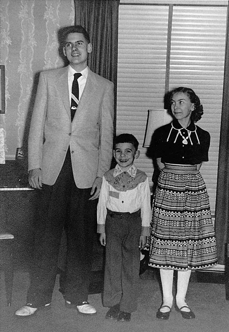 Edgar, Don, and Barbara in 1955.
