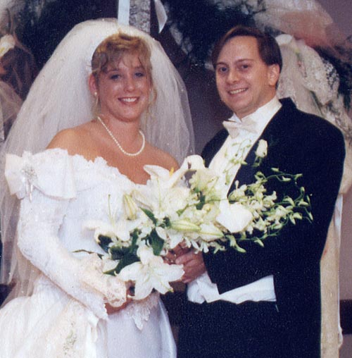 1994, Kim and Brian on their wedding day.