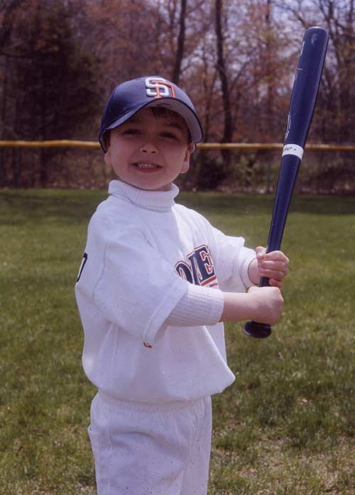 2003, Hunter up to bat, age 5.
