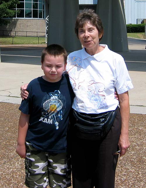 July 2007, age 9 with Grandma Phillips.