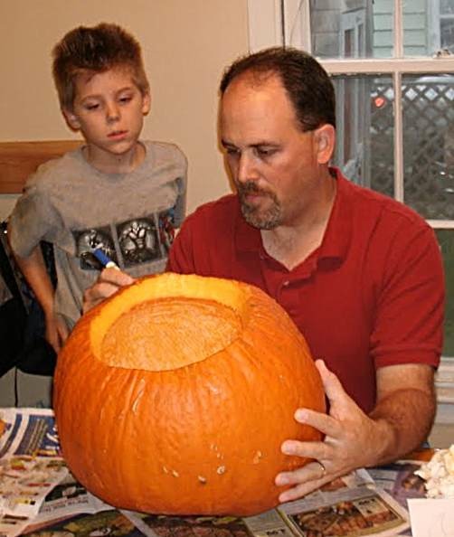 October 2009, Nathan watches Dad.