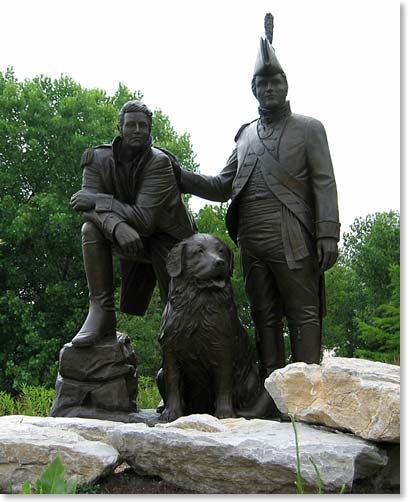 Lewis and Clark statue.