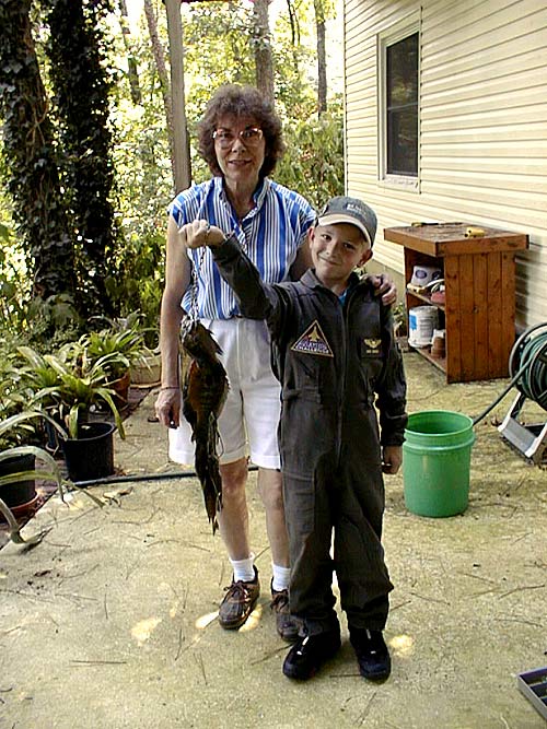 August 2002, fish in Alabama, age 8.